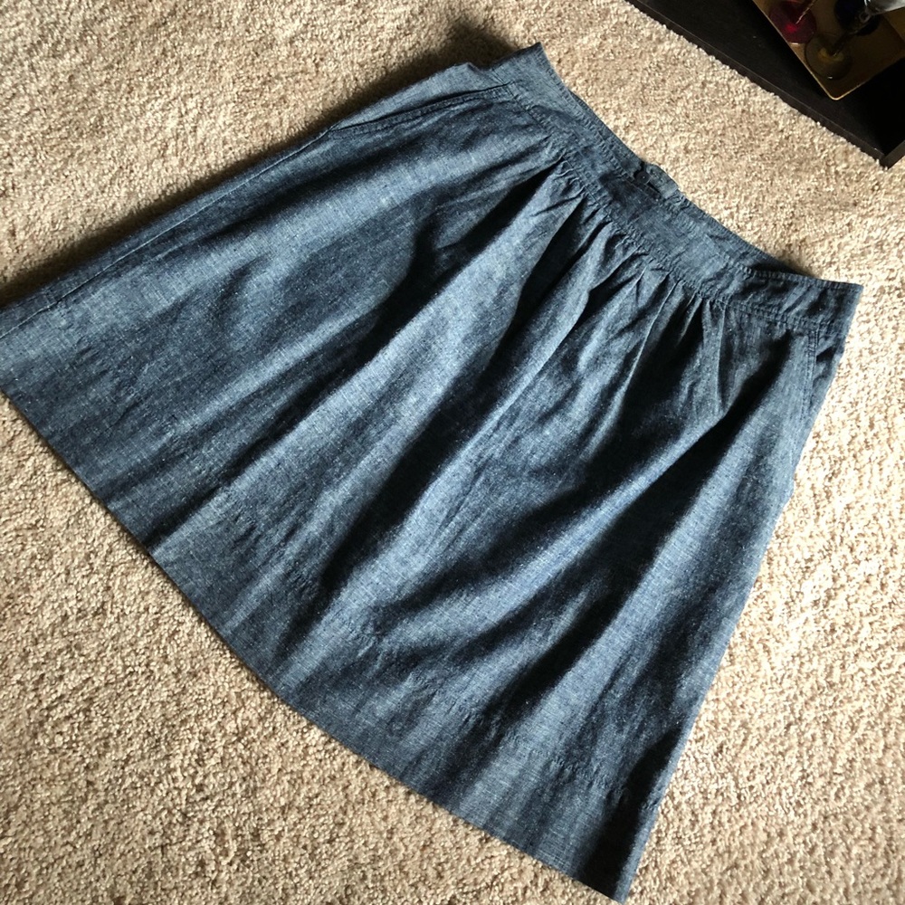 Eileen Fisher denim skirt *WITH POCKETS*